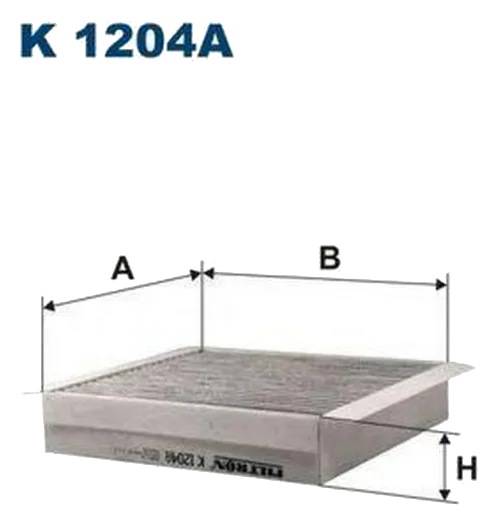 Салонный фильтр Filtron K1204A угольный